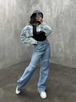 شلوار جین بگ ZARA کد 100724 - Image 2