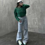 شلوار جین بگ 4 زاپ کد 100712