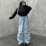 شلوار کارگو جین کد 100740