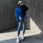 شلوار جین مام MNG کد 100665