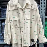 شومیز طرحدار لینن کد 220214