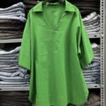 شومیز یقه کوبایی کد 220130