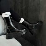 نیم بوت ورنی بلند کد 140334