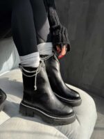 نیم بوت نگین دار کد 140340 - Image 8