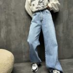 شلوار جین بگ کد 100775
