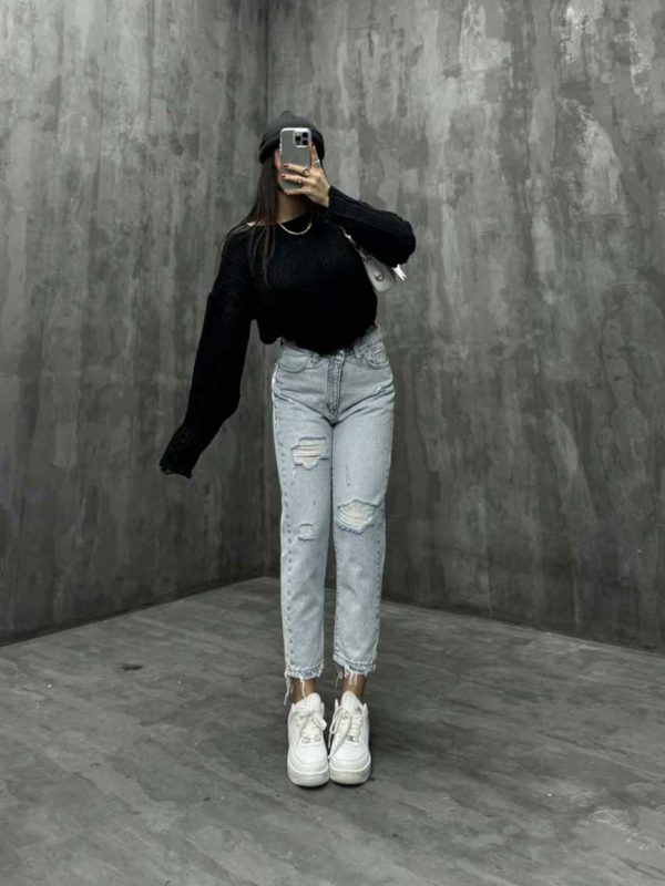 شلوار جین مام کد 100766