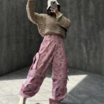 شلوار طرحدار 2 کاره کد 100596