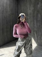بلوز مخمل آستین بلند کد 180221 - Image 15