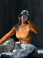 بلوز مخمل آستین بلند کد 180221 - Image 6