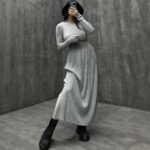 ست نیم تنه دامن بافتی کد 160205