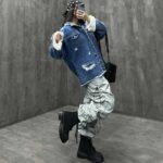 کت جین پایین ریش کد 120175