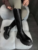 بوت بلند تیکه دار کد 140355 - Image 2