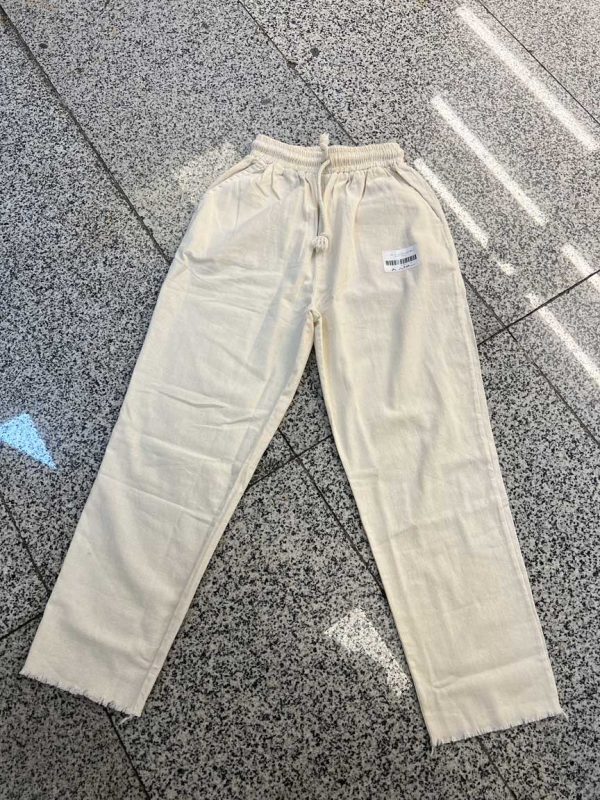 شلوار لینن دمپاریش کد 100491