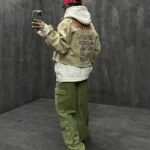 کت جین طرحدار کد 200415