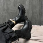 نیم بوت بغل کش طرح دوخت کد 140365