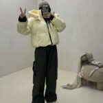 کاپشن کلاهدار 2 دکمه کد 200473