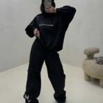 ست هودی و شلوار بیسکویتی کد 160399