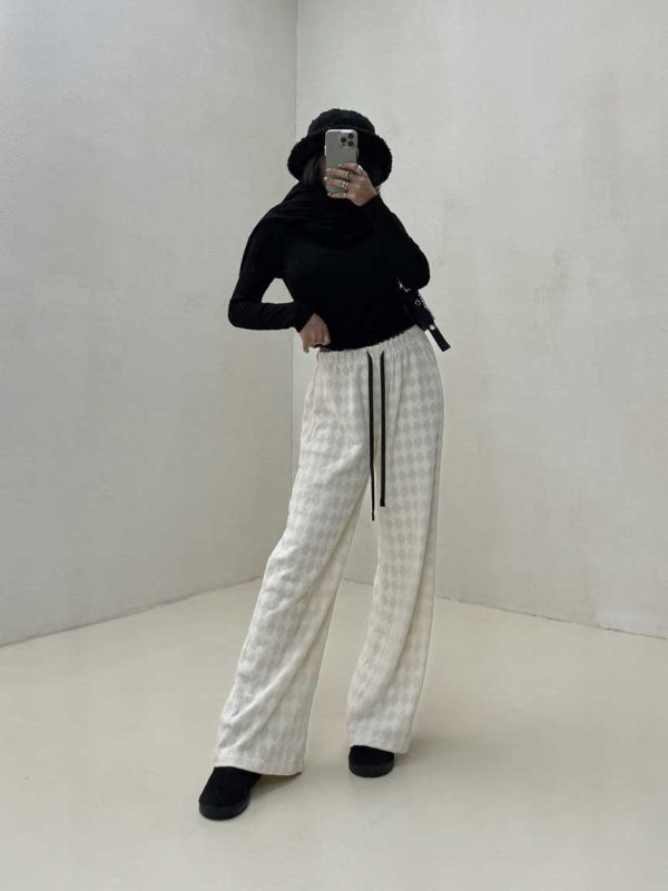 شلوار بگ طرحدار کد 100914