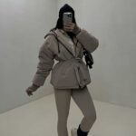 کاپشن بادکنکی کمربندی کد 200523