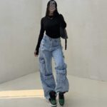 شلوار کارگو جین کد 100921