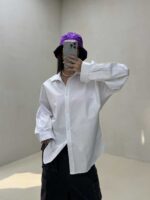 شومیز ساده پنبه ای کد 220270