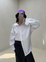 شومیز ساده پنبه ای کد 220270 - Image 2