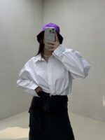 شومیز ساده پنبه ای کد 220270 - Image 4