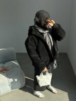 کاپشن بادکنکی جیب لوزی کد 200524 - Image 18