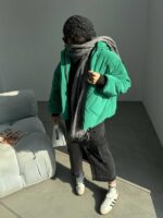 کاپشن بادکنکی جیب لوزی کد 200524 - Image 2