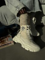 نیم بوت بغل زیپ PRADA کد 140414 - Image 7