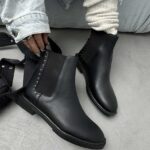 نیم بوت بغل نگین کد 140385