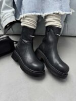نیم بوت بغل زیپ Balenciaga کد 140467 - Image 2