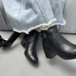 نیم بوت پاشنه بغل بند کد 140434