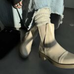 نیم بوت بغل زیپ مثلثی کد 140473