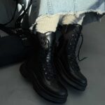 نیم بوت ساده بند لوله ای کد 140459