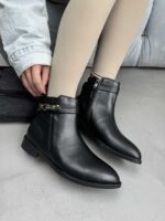 نیم بوت بند سگک دار کد 140550