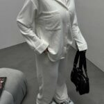 ست شومیز و شلوار سوزنی کد 160408