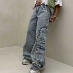 شلوار کارگو جین کد 100803