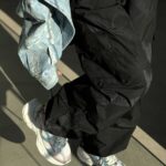 شلوار کارگو طرحدار بغل دکمه کد 100989