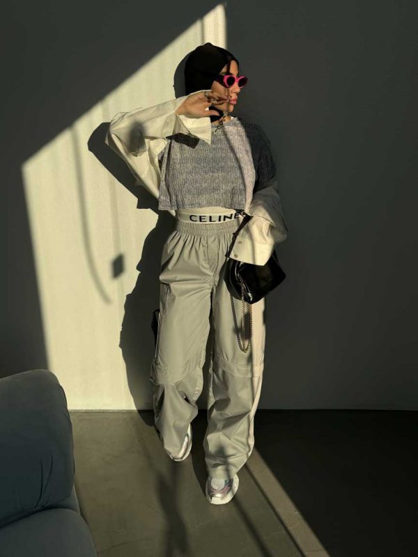 شلوار کارگو جیب طرحدار کد 100743