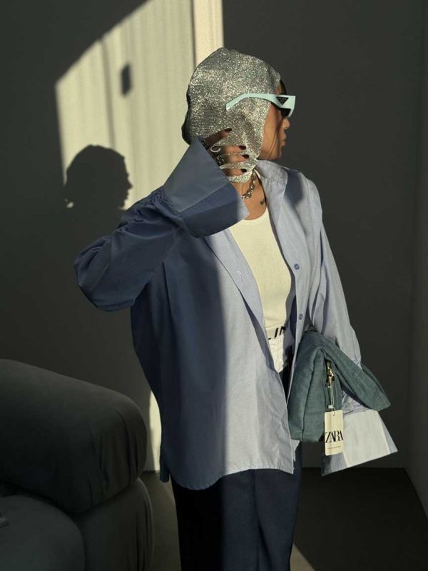 شومیز آستین کش کد 220289