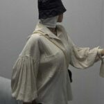 شومیز آستین گره ای کد 220286