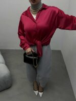 شومیز آستین 2 دکمه کد 220288 - Image 2