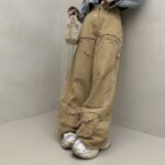 شلوار کارگو ریش دار کد 101045