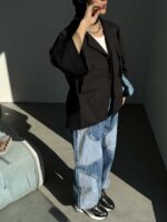 شومیز 2 جیب دکمه دار کد 220296 - Image 7