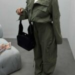 ست کارگو دکمه دار کد 160438