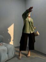 شومیز ساده پشت هلال کد 220291 - Image 15