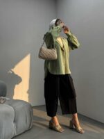 شومیز ساده پشت هلال کد 220291