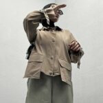 شومیز آستین کمربندی کد 220305