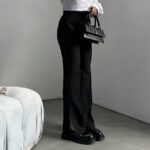 شلوار کرپ چاکدار کد 101054